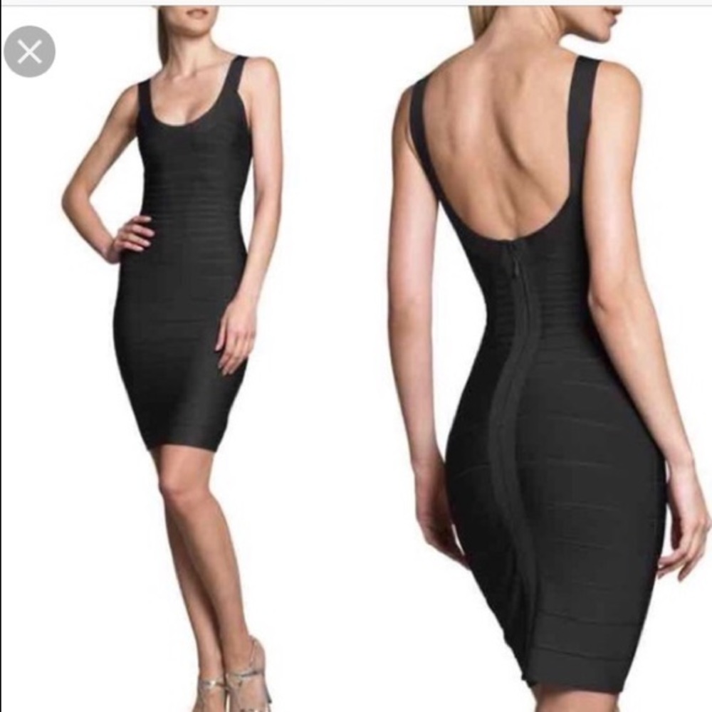Herve Leger Mahagony Bandage Dress
